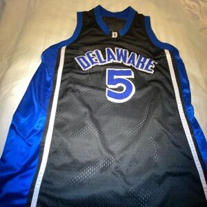 Delaware Black and Blue Jersey basketball vintage